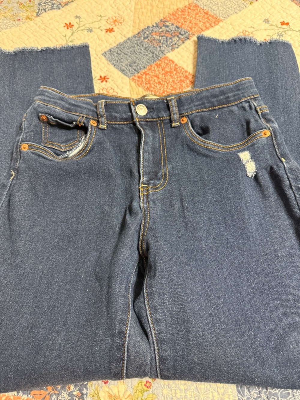 Levi's Indigo High-Rise Straight Jeans
